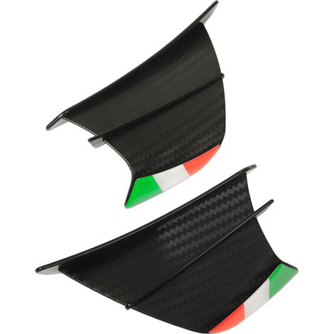 Paire d'ailerons latéraux pour moto, déflecteurs carénage compatibles NINJA 400 250 Z900 Z1000, style carbone mat (1/5)