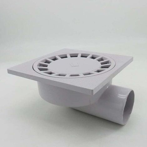 Desagüe de piso, desagüe de pared de PVC de 75 mm, desagüe de ABS de alto caudal para baño, ducha, desagüe lateral de alto caudal, duradero (1/4)