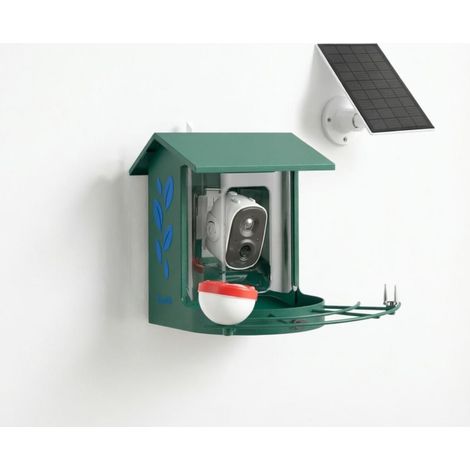Comedero para aves solar con cámara 2K, 2,5 l, gran angular 142°, control por app, IP65 (1/5)