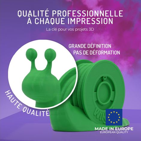 Filamento PLA HD 1,75 mm verde avocado, per stampa 3D, bobina PLA da 300 g, filamento per stampante 3D, materiale per stampa 3D, precisione dimensionale +/- 0,05 mm, facile da stampare (1/4)