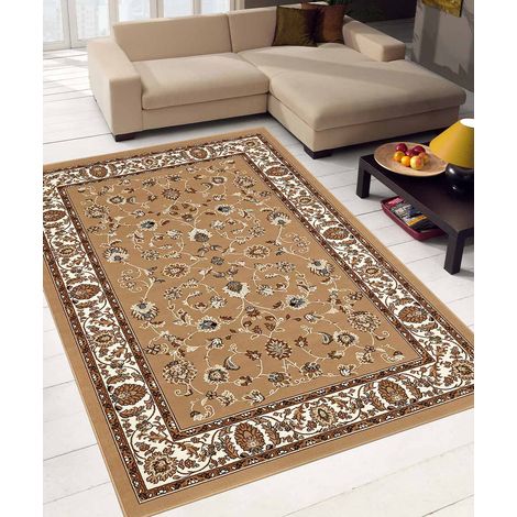 Tappeto passatoia corsia arredo casa disegno orientale persiano classico ROYAL SHIRAZ 2079 BEIGE cm.100x150 (1/3)