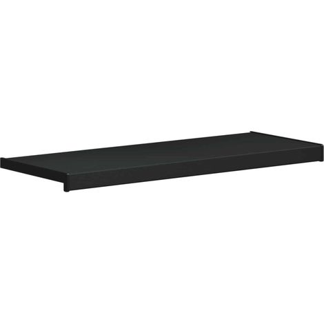 Umbral de Ventana Negro con Vetado de Madera 60 x 35 x 4,5 cm vidaXL