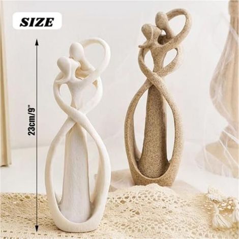 Sculptures de Couple pour la DéCoration IntéRieure, Figurines de Couple Câlin, Sculpture de Couple Moderne, Sculptures Romantiques (1/5)