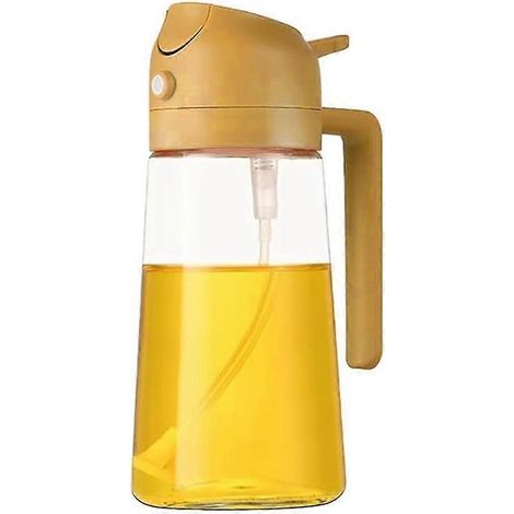 Vaporisateur de cuisine 2 en 1, distributeur d'huile d'olive et flacon pulvérisateur, flacon distributeur d'huile pour friteuse à air chaud (1/5)