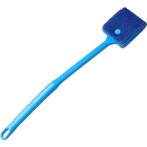 Aquarienreinigungsbürste, kratzfester Reinigungsschwamm für Aquarienglas (blau)