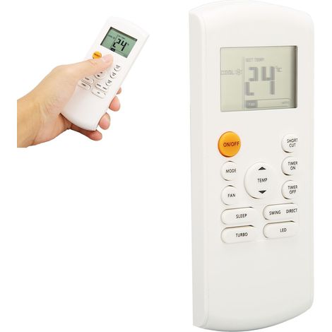 Mando a distancia para aire acondicionado BGE RG57B compatible con los modelos R57B1, RG52A2, BGEFU1, RG57, RG57A y RG57A6.