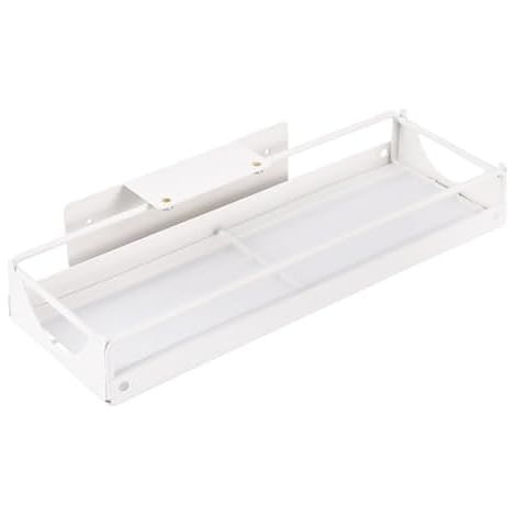 Organiseur de Placard Coulissant, Panier Coulissant Latéral en Acier au Carbone Sous L'évier, Support de Rangement Coulissant avec Adhésif Puissant, Design Peu Encombrant (1/5)