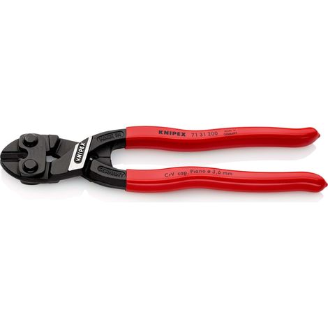 KNIPEX 71 31 200 SB CoBolt® Compact Bolt Cutter plastic coated black atramentized 200 mm
