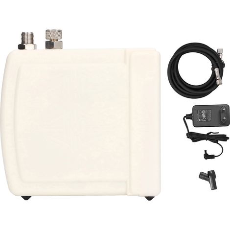 Kit de Compresseur d'Air Mini Portable G1/8in pour Tatouage et Maquillage, Boîtier ABS, Alimentation AC100‑240V avec Prise UE, Blanc (1/5)