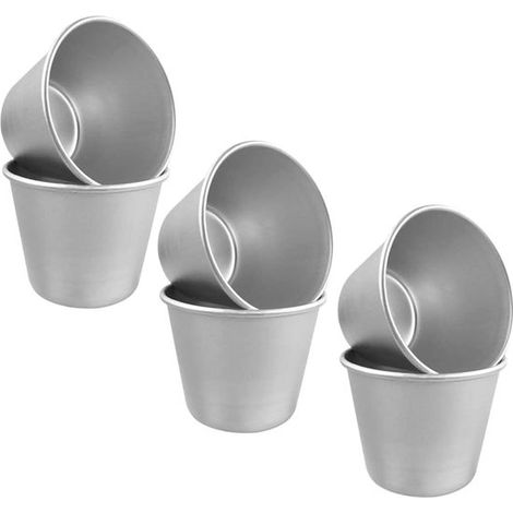Set di 6 stampi antiaderenti per budini, ideali per torte e muffin. (1/5)