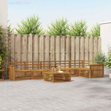 Outdoor-Sofagarnitur 7 pcs Natur Massivholz Akazie (1/5)