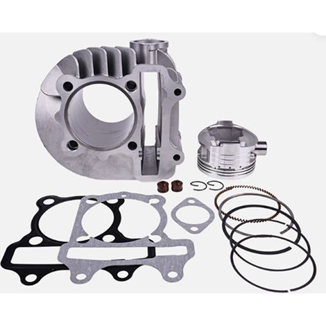Chemises de cylindre et pistons de moteur de moto adaptés aux moteurs GY6 150cc et 200cc, diamètre 61 mm scooter Haomai 150cc. (1/4)