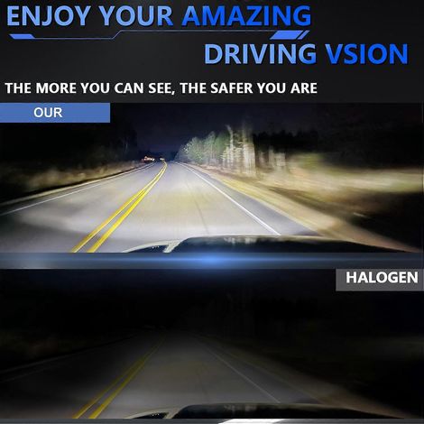 Phares LED rectangulaires en forme de crâne 4 x 6,5 pouces pour voiture, avec feux de route/croisement, feux de jour et clignotants.