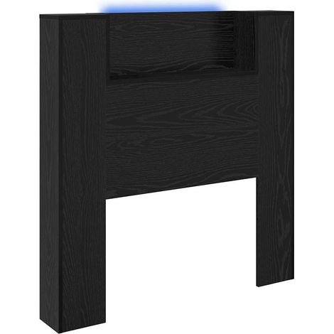 Maison Exclusive - Testiera Letto Rovere Nero Legno ingegnerizzato
