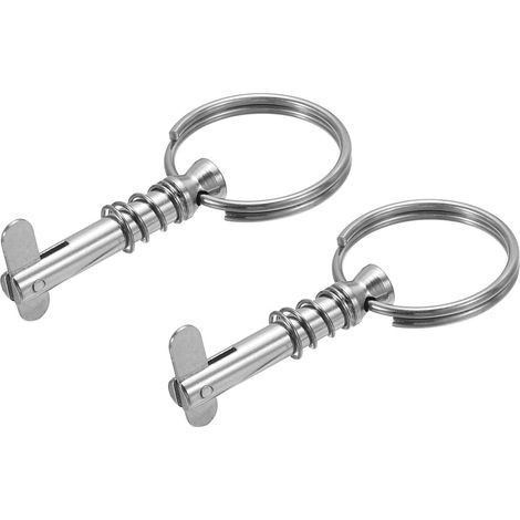 Pasadores de liberación rápida de acero inoxidable 316 con levas y resortes extraíbles, adecuados para herrajes marinos en embarcaciones con cubierta y toldos Bimini. (1/5)