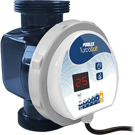 Poolstar – Électrolyseur au sel Turbo Salt pour piscine jusqu'à 40 m³ – Nettoyage par électrolyse – Alarme niveaux de sel – Design compact