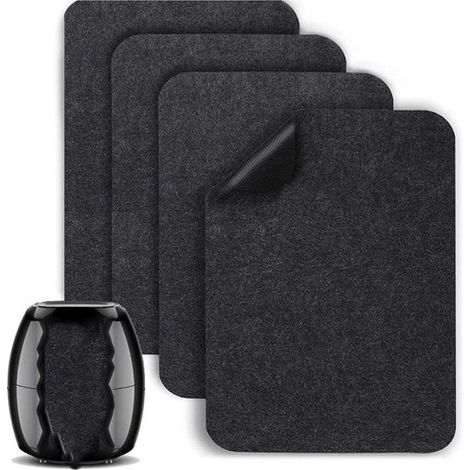 Tappetini resistenti al calore per friggitrici ad aria, macchine da caffè e piani di lavoro della cucina, 4 pezzi, 40 x 30 cm, piedini antiscivolo in silicone per elettrodomestici da cucina (1/5)