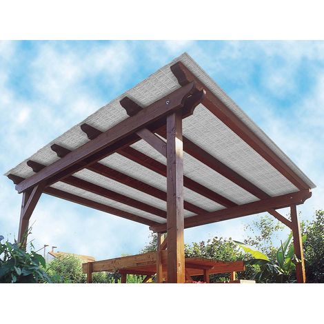 Brise vue multipaille gris 300 x 150 cm – Toile polyester anti-UV – Structure aluminium légère – Occultation 90% – Jardiline (1/3)