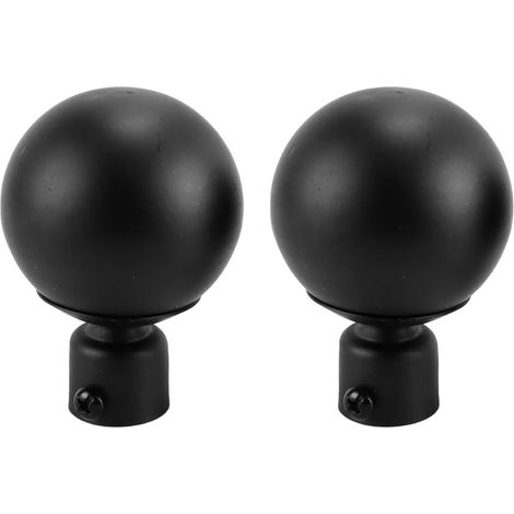 Embouts de tringle à rideaux, 2 pièces, embouts de tringle ronds de remplacement, embouts de support de tringle pour 18-22 mm (1/5)