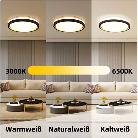 ZMH LED Deckenlampe Dimmbar Ventilator 6 Lichter Design
