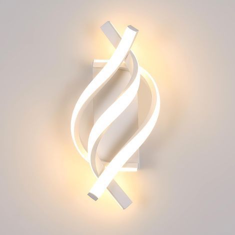 Appliques Murales LED Intérieure, Lampe Murale Moderne 20W pour Chambre, Appliques Murales pour Salon, Escalier, Couloir, Blanc (1/5)