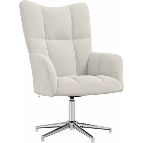 Maison Exclusive - Relaxsessel Cremeweiß Samt (1/5)