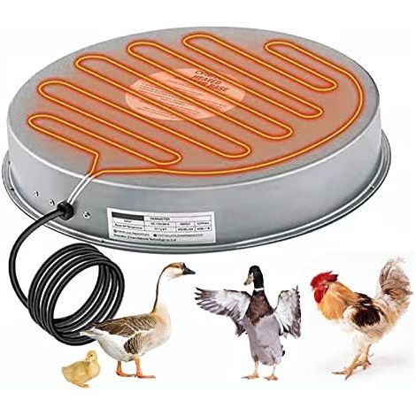 [JAMAIS UTILISÉ] Base chauffante pour abreuvoir de volaille, chauffe-eau pour poules en hiver, chauffe-eau pour fontaine à eau pour volailles, chauffe-eau pour animaux de compagnie avec thermostat pou (1/5)