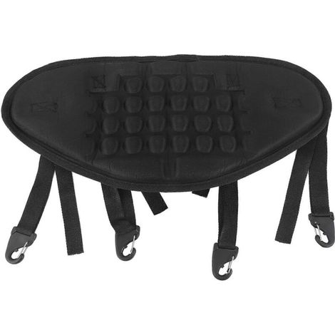 Coussin de kayak/canoë réglable, dossier/assise, noir, 1 pièce