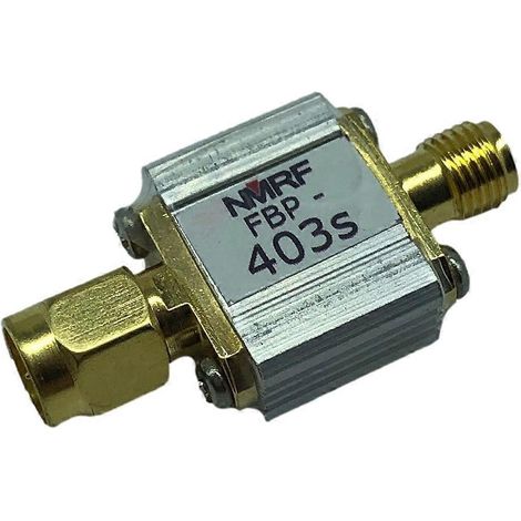 Filtre passe-bande coaxial RF FBP-403S 403 MHz SAW 1 dB, bande passante 4 MHz (1/5)