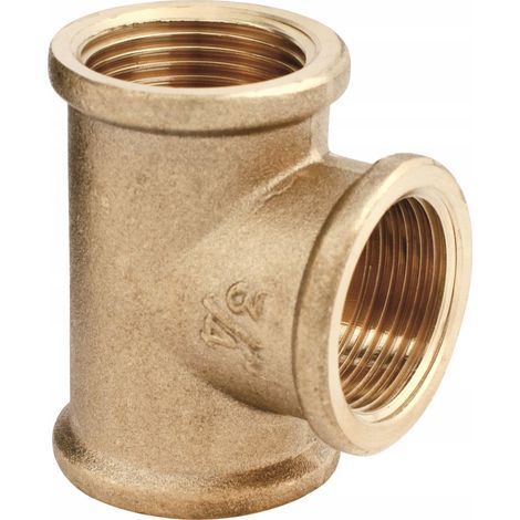 Fitting hydroland brass tee fitting Druck 10 bar Temperatur 120°C