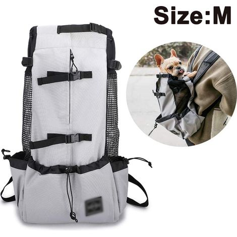 Sac à Dos pour Chien - Aération Totale - Porte-Devant Réglable - Pour Chiens de Petite et Moyenne Taille - 1 Pièce