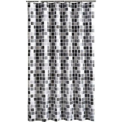 Shower Curtain 200x200cm(WxH),Anti-Bacterial Mildew Proof Waterproof Shower Curtains Soft Polyester Fabric Inner Lining Bath Curtains Toilet Curtain
