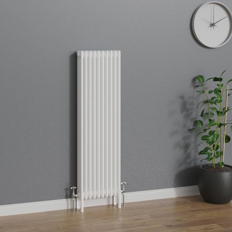 WarmeHaus Traditional Radiator 1500x470mm White Vertical 4 Column (1/5)