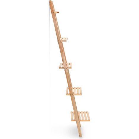 vidaXL Estante de pared escalera madera de cedro 41,5x30x176 cm (1/2)