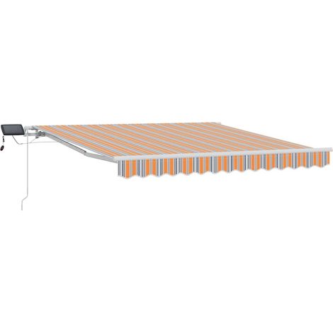 Maison Exclusive - Tenda Retrattile Multicolore 300 x 250 cm Tessuto e acciaio