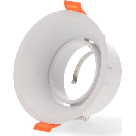 Anneau inclinable rond blanc série Evo pour Gu10/MR16 - Ledme - LM4325 (1/3)