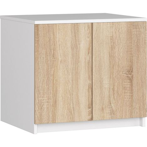 Altillo para armario AKORD S60 Wenge 60 cm 2 puertas frente en color Wenge 2 estantes 60x51x55 cm (1/5)