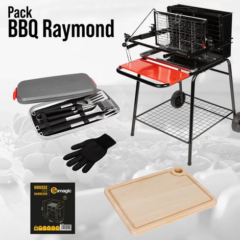 SOMAGIC - Pack barbecue foyer vertical Raymond