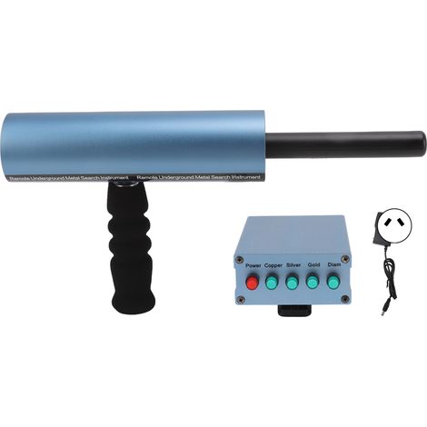 AKS Metalldetektor, 14 m Tiefe, 800 m Reichweite, für Aluminium. Detektions- und Scangerät. Netzteil 100–240 V, australischer Stecker, blau. (1/5)