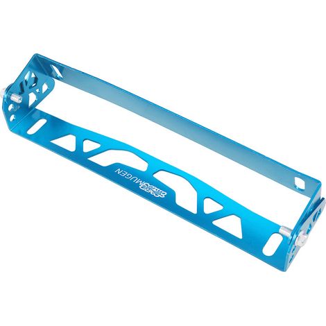 Adjustable Aluminum Alloy License Plate Frame for Car Modification - Patterned License Plate Frame - Blue