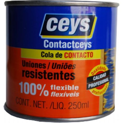 FPLUS ceys contactceys 1/4 kg. , s un adhesivo de contacto de altas prestaciones: máxima resistencia de pegado y capacidad para soportar temperaturas de hasta +120ºC.
Encola mate