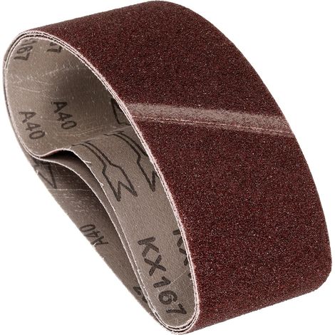 3 Pcs Bandes Abrasives 76mm x 533mm Abrasif En Oxyde D'Aluminium (1/5)