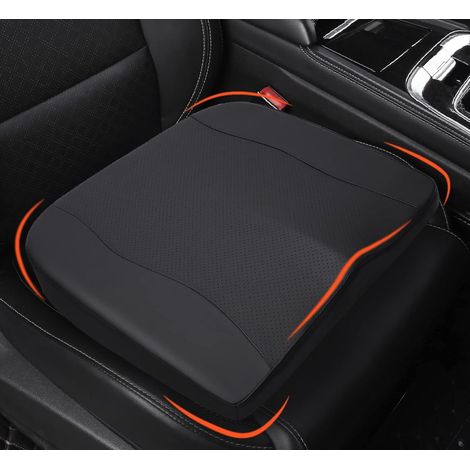 1 Coussin Siège Auto, Mousse à Mémoire, Rehausseur 6,5 cm, Base Antidérapante, pour Voiture Bureau Fauteuil Roulant (1/5)