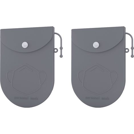 Boîte De Rangement Pour Masque - Gel De Silice Souple Réutilisable - Anti-Poussière Et Anti-Humidité - Pour Utilisation En Intérieur Ou En Extérieur - 1 Pièce (1/5)