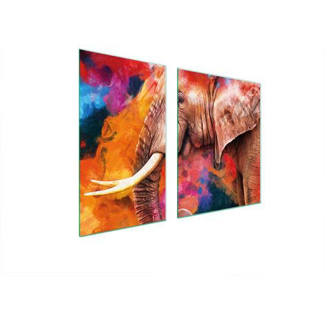 Assiette en verre et planche à découper éléphant 100x52 (1/5)