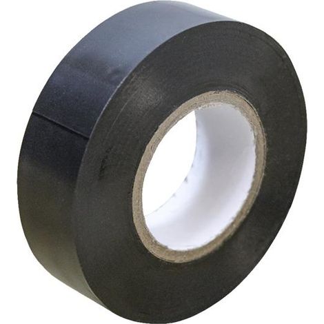 Faithfull Black PVC Electrical Tape, 19mm x 20m, Durable Insulation Tape for Electrical Wiring
