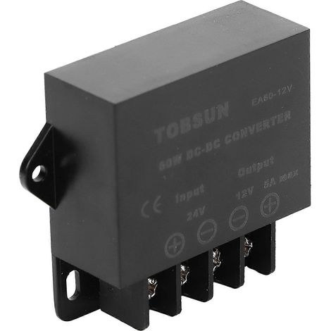 Convertisseur de puissance automobile 5A 24V vers 12V CC, adaptateur transformateur de puissance CC pour véhicules