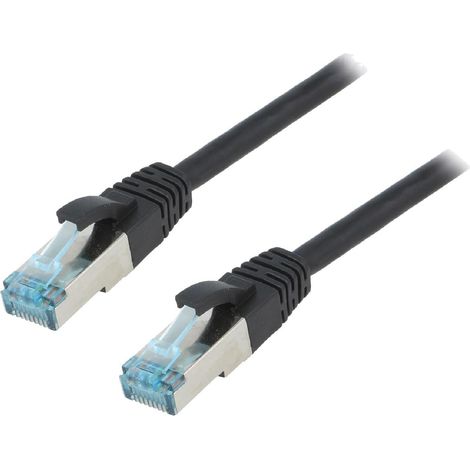 Cable reseau RJ45 male S-FTP Cat 6a noir - 3m