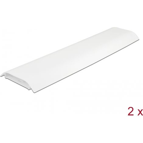 Delock Canal para cables autoadhesivo con fijaciÃ³n de cables 85 x 10 mm - longitud 300 mm 2 unidades blanco