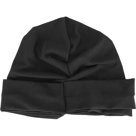 Women's Fashion Turban Head Scarf Stretch Fixed Chemo Wrap Muslim Hat Religious ArticleBlack (1/5)